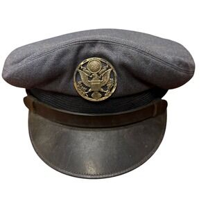 VTG‎ United States Military Hat Cap Air Force Navy Blue Wool Cap USA